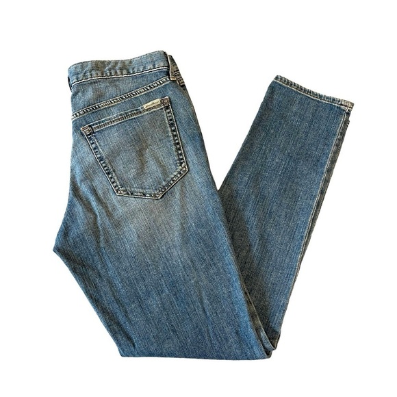 Eddie Bauer Boyfriend Slim Fit Roll Cuff / Crop Jeans. Blue Size 6. #1306 - Picture 2 of 8